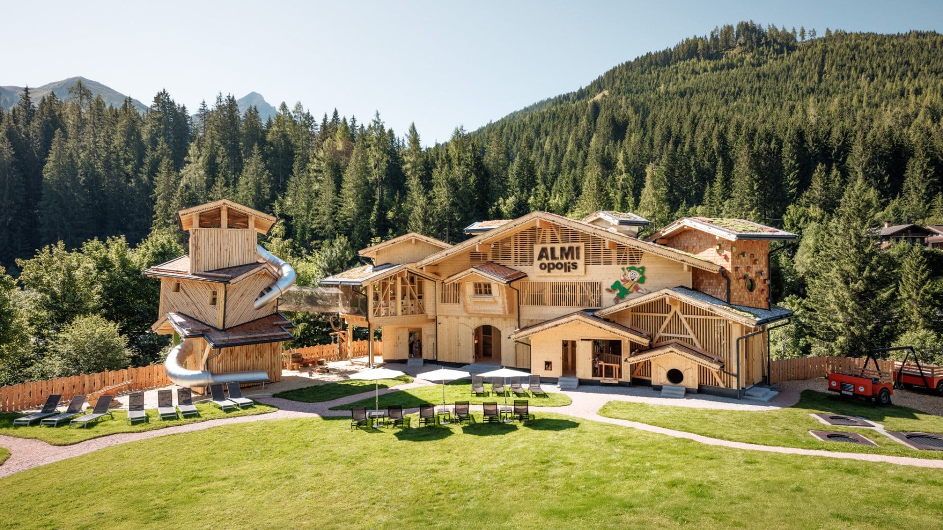 hotel almhof almi opolis ansicht terrasse
